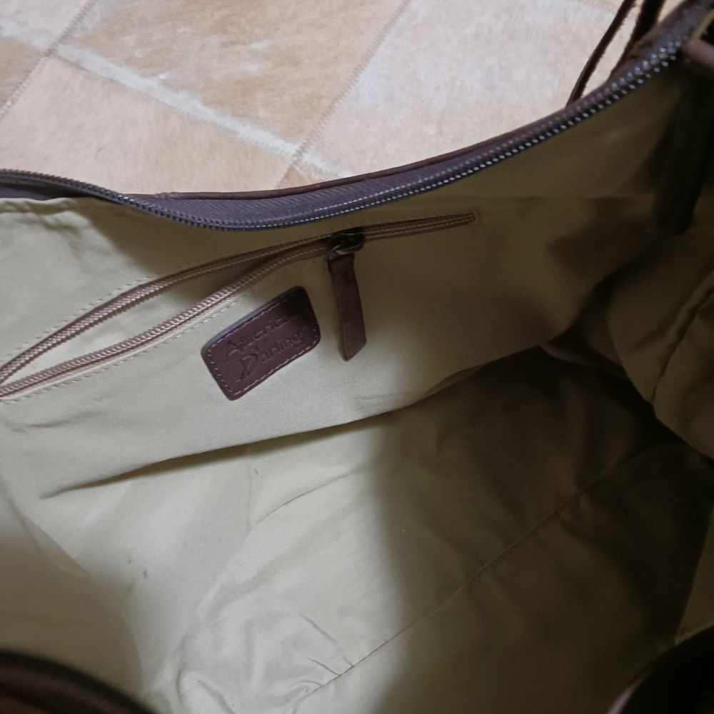 Brown Leather Fringe Shoulder Bag - Picture 5 of 5